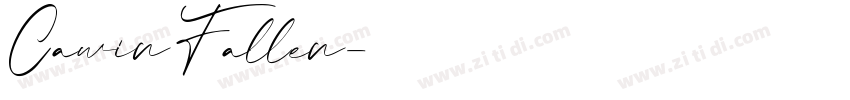 Cawin Fallen字体转换